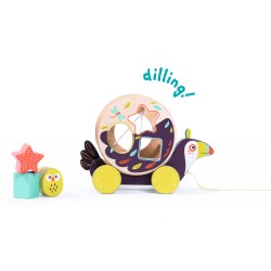 Moulin Roty – Boîte à formes toucan à tirer – Dans la jungle