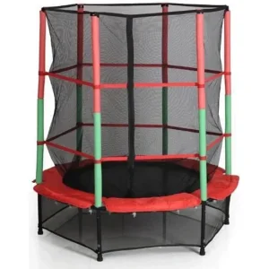 Trampoline avec filet de sécurité diam 1.4m